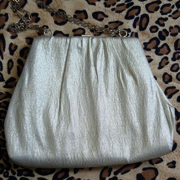 Vtg. Gold Lame Evening Bag, New - Picture 3 of 7